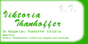 viktoria thanhoffer business card